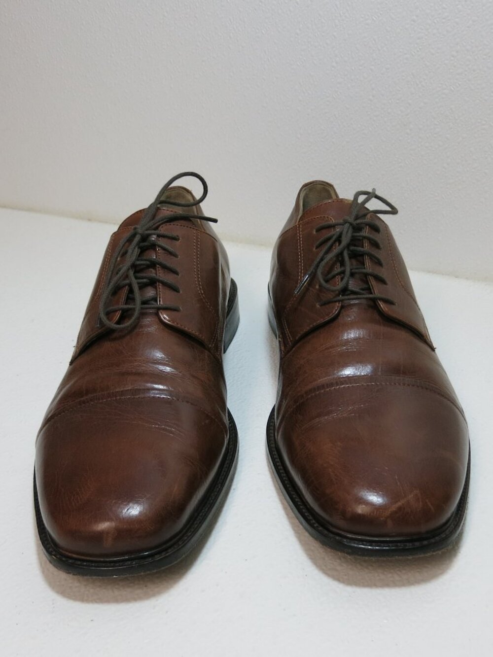 Johnston & Murphy Cap Toe Oil Tanned Leather Oxfords Men's Footwear Shoes 14 M - Picture 5 of 7